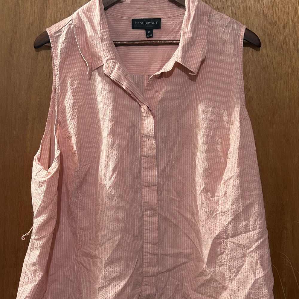 Lane Bryant Sleeveless Button Up Top 28
